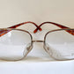 Christian Dior Vintage 80s glasses - strass golden metal frames
