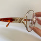Christian Dior Vintage 80s glasses - strass golden metal frames