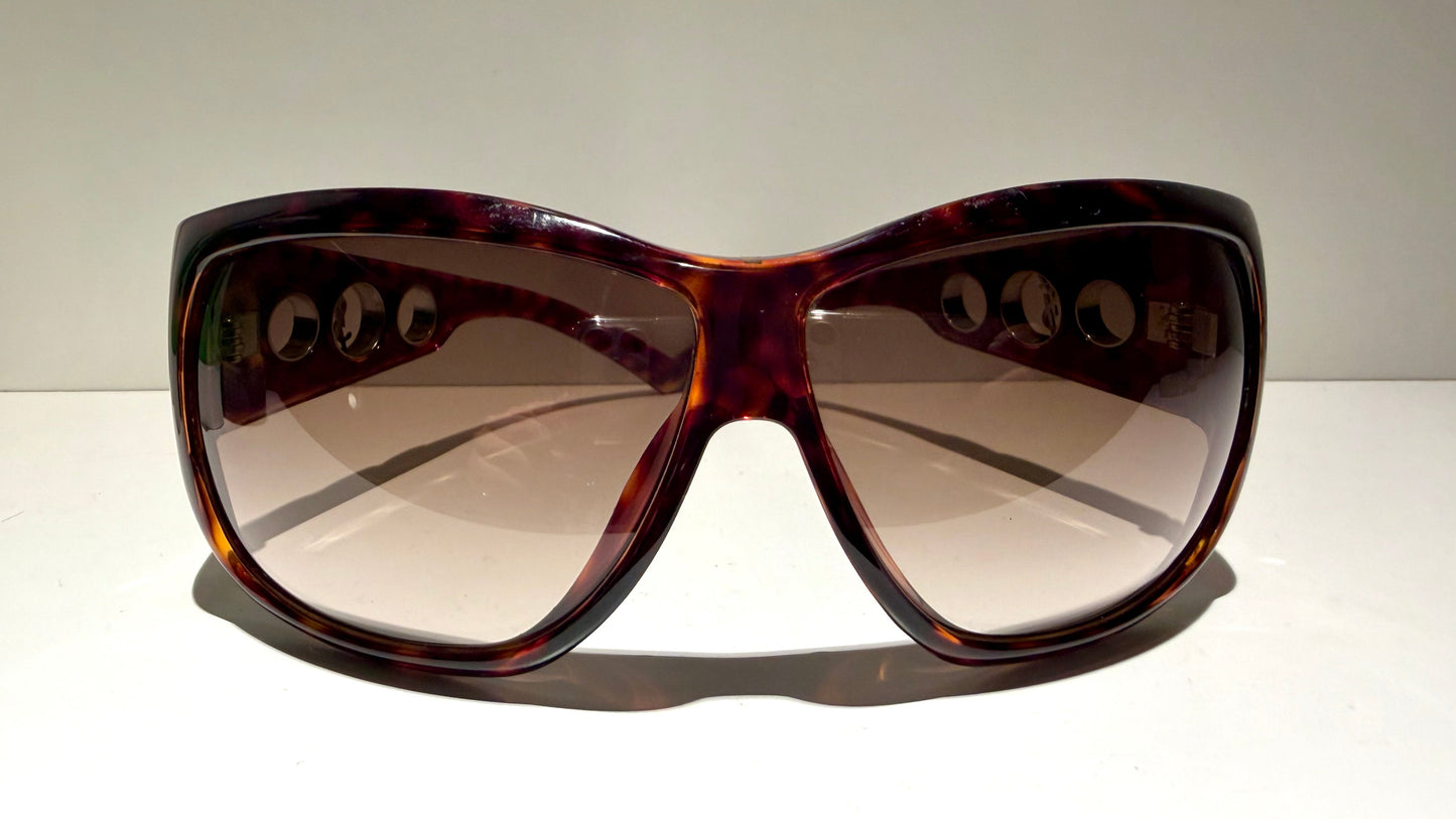 Yves Saint Laurent 00s vintage sunglasses - YSL brown frames with logos