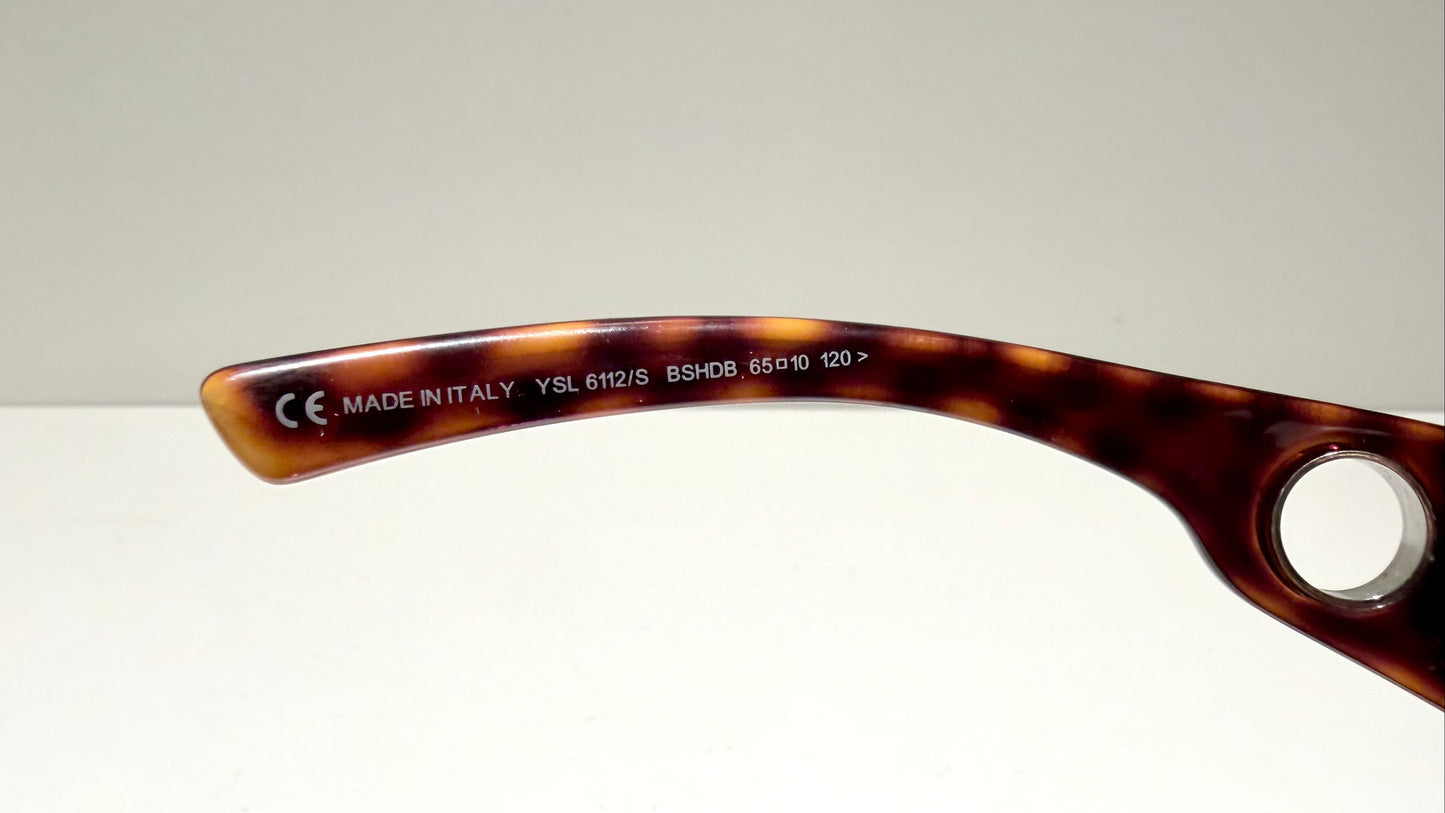 Yves Saint Laurent 00s vintage sunglasses - YSL brown frames with logos