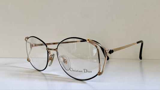 Christian Dior Vintage glasses - 2634 gold and black 80s frames
