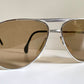 Zeiss 70s vintage sunglasses - Aviator silver frames