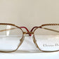 Christian Dior 80s Vintage glasses - 2486 square golden frame