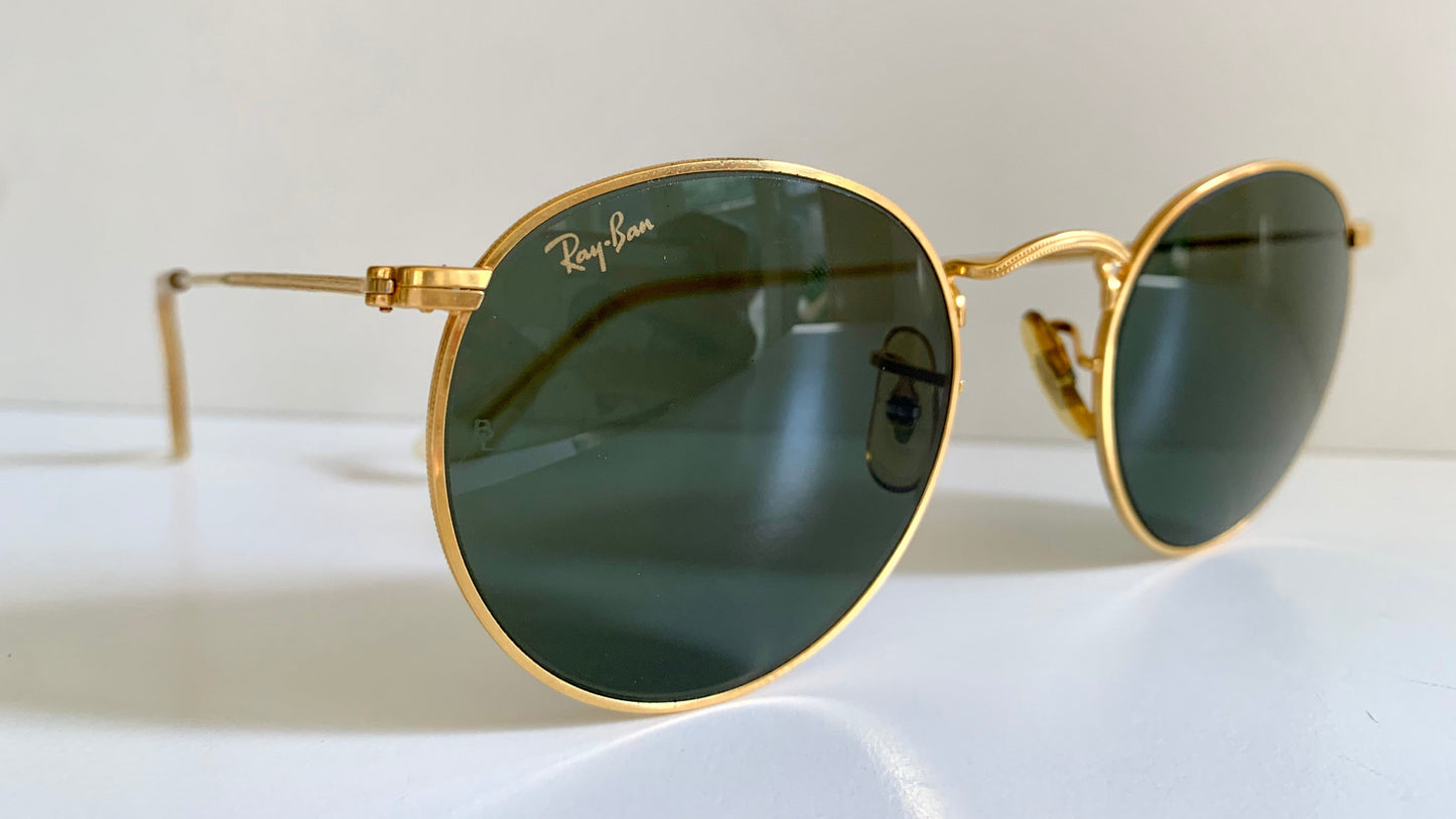 Ray Ban USA vintage B&L -  W1573 Round Classic Metals