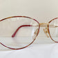 Christian Dior Vintage glasses - gold and red frame - 2832 made in Austria