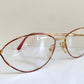 Christian Dior Vintage glasses - gold and red frame - 2832 made in Austria