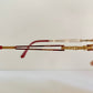 Christian Dior Vintage glasses - gold and red frame - 2832 made in Austria