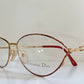 Christian Dior Vintage glasses - gold and red frame - 2832 made in Austria