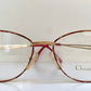Christian Dior Vintage glasses - gold and red frame - 2832 made in Austria