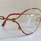 Christian Dior Vintage glasses - gold and red frame - 2832 made in Austria