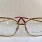 Christian Dior 80s Vintage glasses - 2486 square golden frame