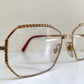Christian Dior 80s Vintage glasses - 2486 square golden frame