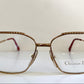 Christian Dior 80s Vintage glasses - 2486 square golden frame