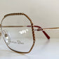 Christian Dior 80s Vintage glasses - 2486 square golden frame