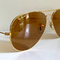 Vintage Ray Ban aviator Chromax sunglasses B&L USA -  62mm 80s Driving Series