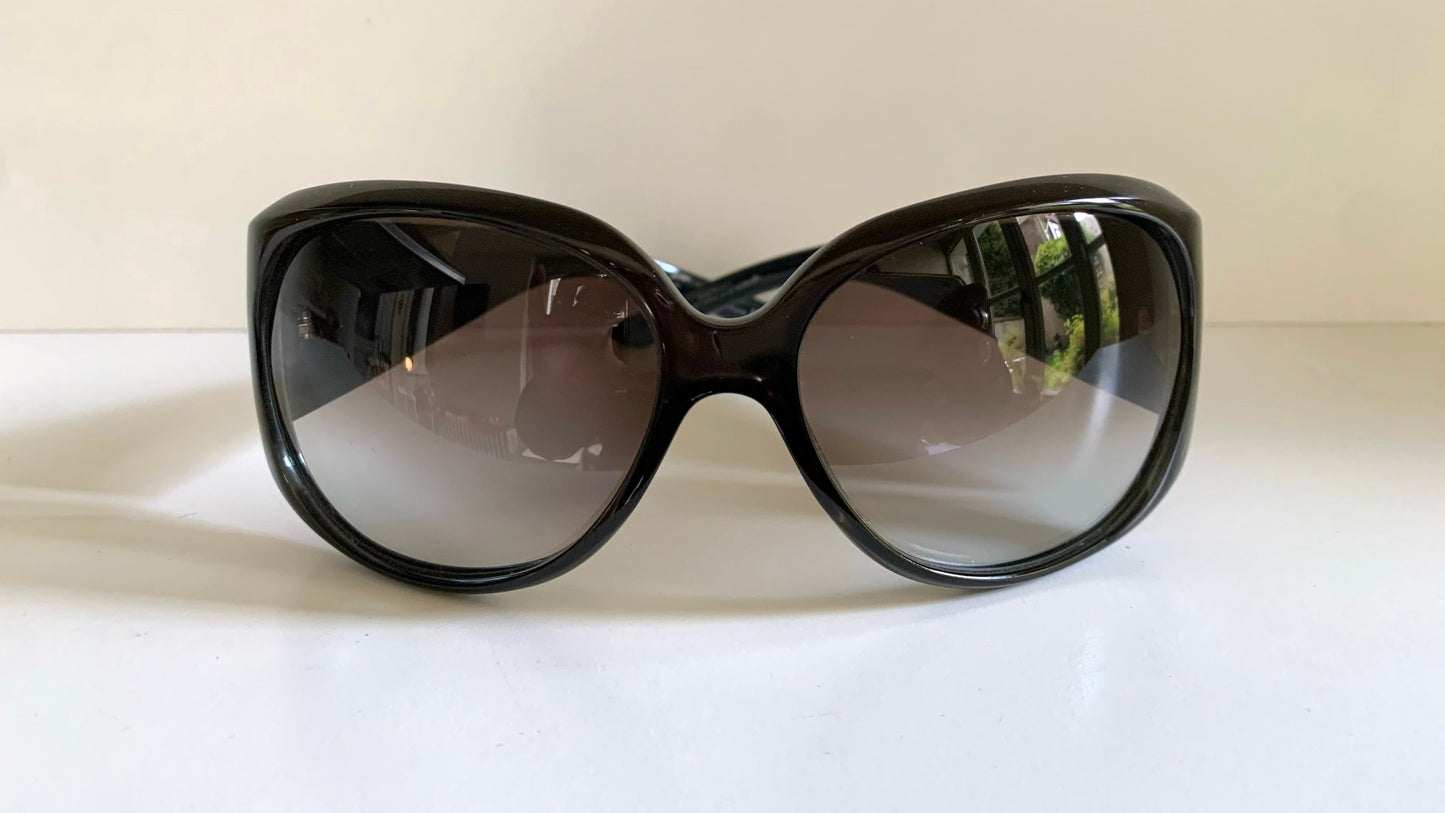Vintage Y2K rare Dior Limited Sunglasses - Dark green frame with crystal