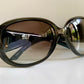 Vintage Y2K rare Dior Limited Sunglasses - Dark green frame with crystal