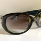 Vintage Y2K rare Dior Limited Sunglasses - Dark green frame with crystal