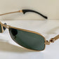 Ray Ban B&L Orbs Axis Square matte gold W2023 vintage sunglasses