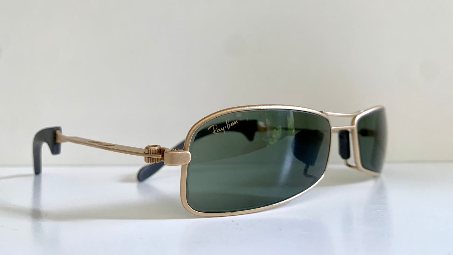 Ray Ban B&L Orbs Axis Square matte gold W2023 vintage sunglasses