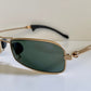 Ray Ban B&L Orbs Axis Square matte gold W2023 vintage sunglasses
