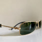 Ray Ban B&L Orbs Axis Square matte gold W2023 vintage sunglasses
