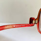 Yves Saint Laurent 80s vintage sunglasses - 7771 XL YSL red and brown frames