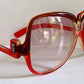 Yves Saint Laurent 80s vintage sunglasses - 7771 XL YSL red and brown frames