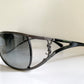 Yves Saint Laurent 00s sunglasses - YSL wrap frame with logos