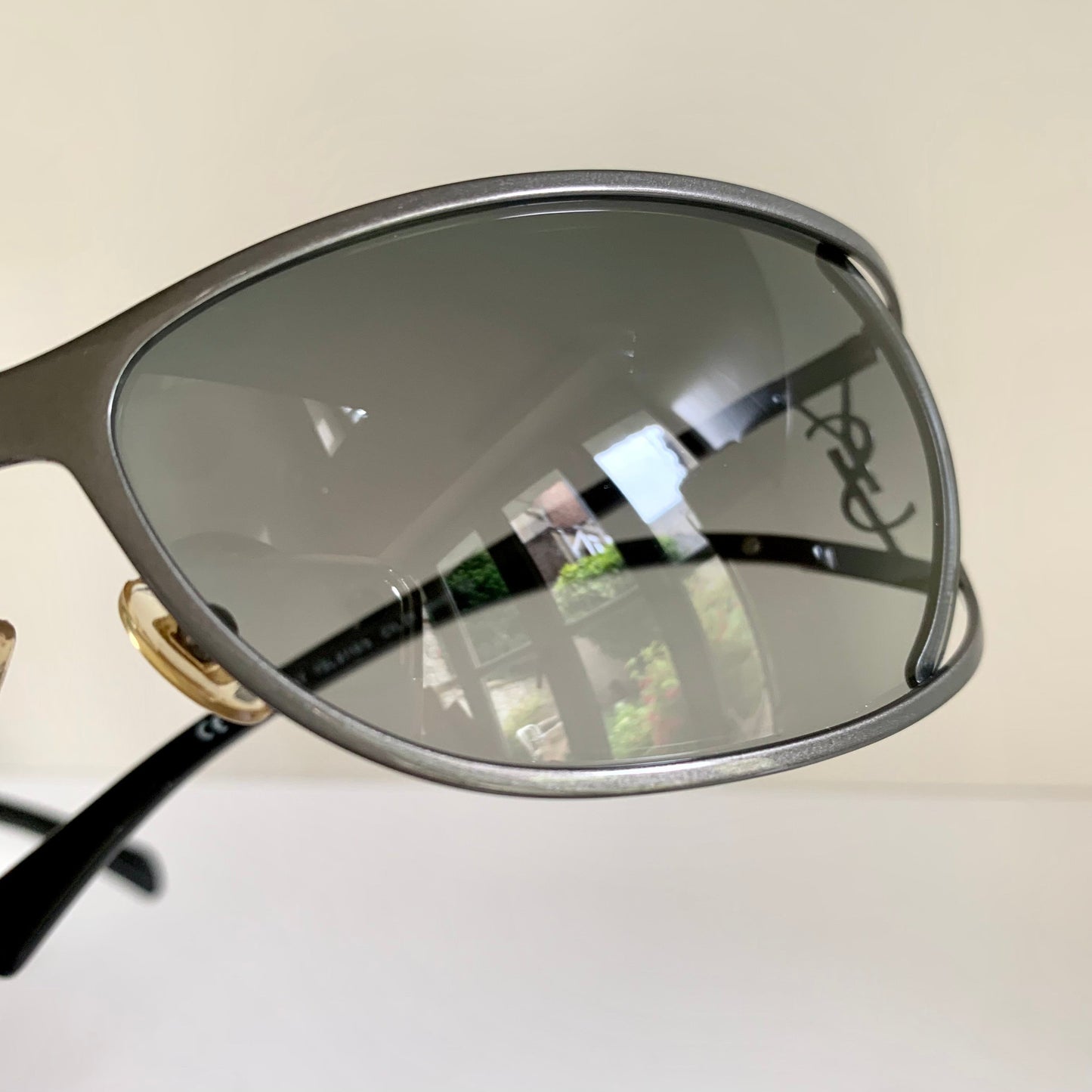 Yves Saint Laurent 00s sunglasses - YSL wrap frame with logos