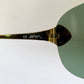 Christian Dior Vintage Sunglasses - 2000 Dior PILOT John Galliano mask gold and green frames