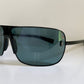 Yves Saint Laurent 00s sunglasses - XXL mask style black and blue frame