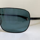 Yves Saint Laurent 00s sunglasses - XXL mask style black and blue frame