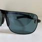 Yves Saint Laurent 00s sunglasses - XXL mask style black and blue frame