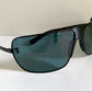Yves Saint Laurent 00s sunglasses - XXL mask style black and blue frame