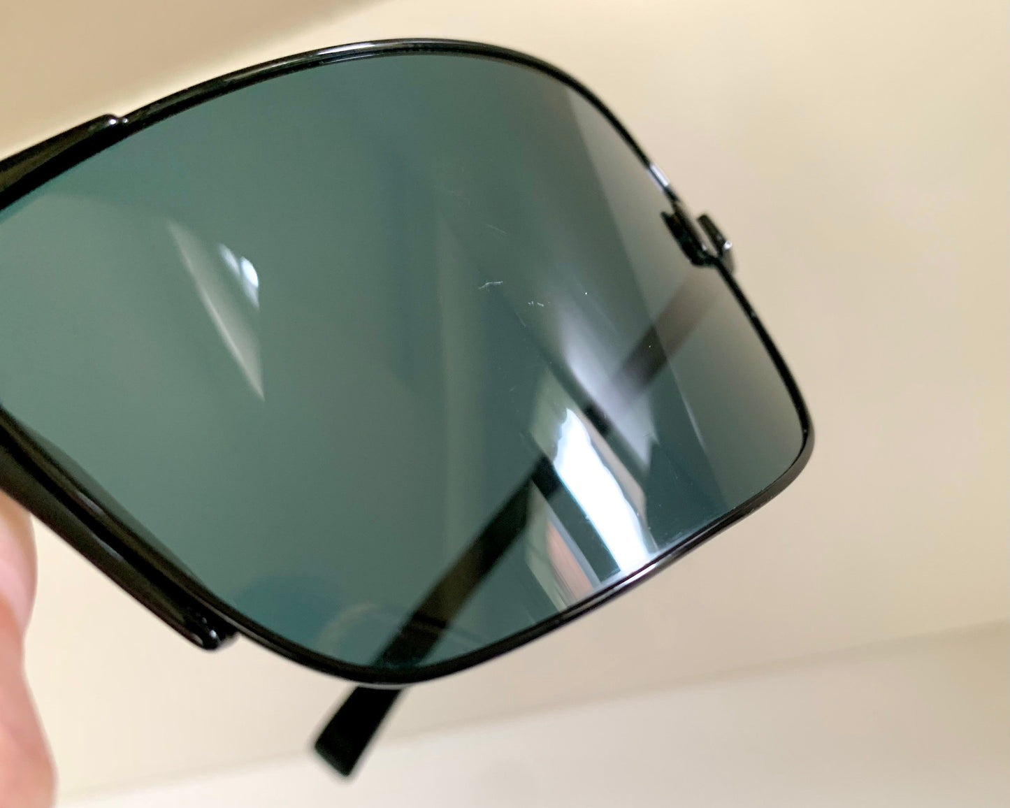 Yves Saint Laurent 00s sunglasses - XXL mask style black and blue frame