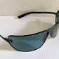 Yves Saint Laurent 00s sunglasses - XXL mask style black and blue frame