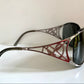 Yves Saint Laurent 00s sunglasses - YSL shield frame with rhinestones logos