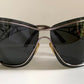 Yves Saint Laurent 00s sunglasses - YSL shield frame with rhinestones logos