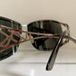 Yves Saint Laurent 00s sunglasses - YSL shield frame with rhinestones logos