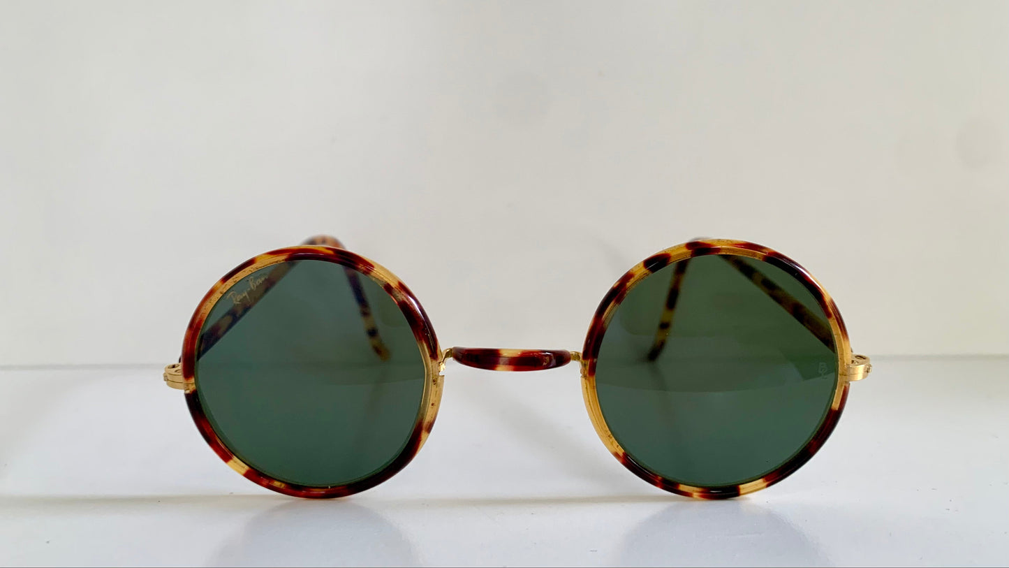 Ray Ban B&L USA vintage sunglasses - Cheyenne W1748 oval carey frames