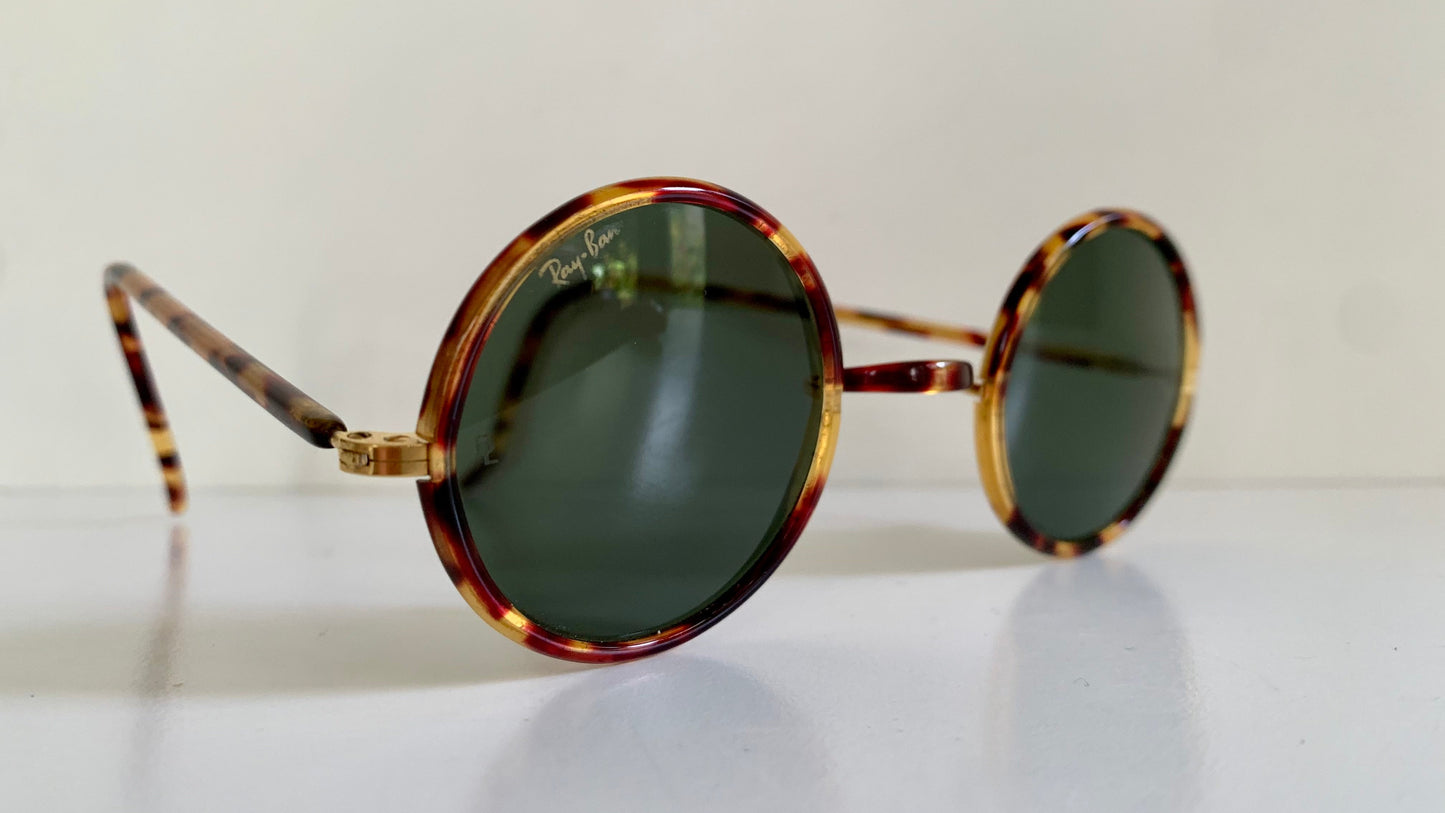 Ray Ban B&L USA vintage sunglasses - Cheyenne W1748 oval carey frames