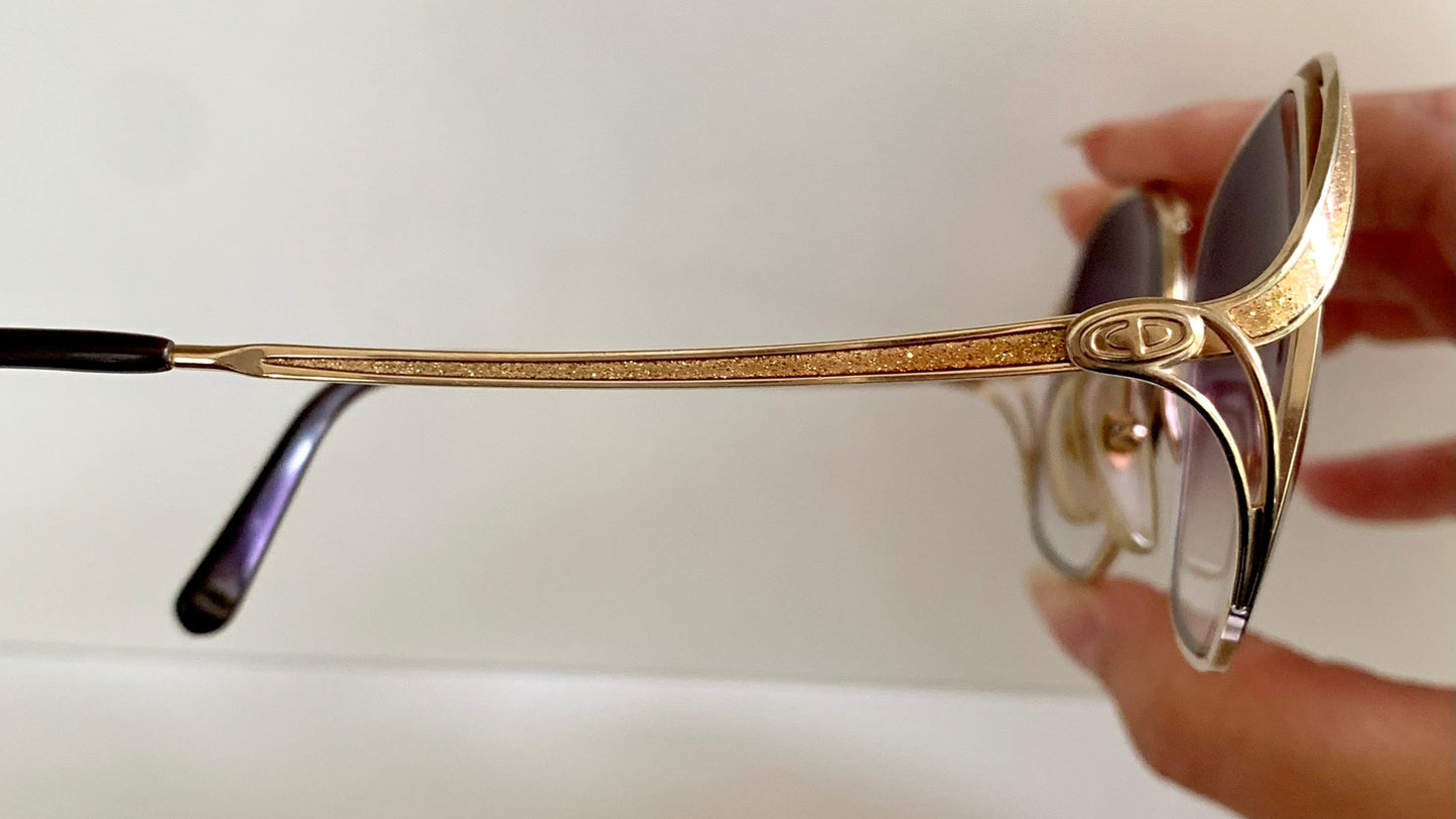 Christian Dior 80s sunglasses - 2145 glitter frames