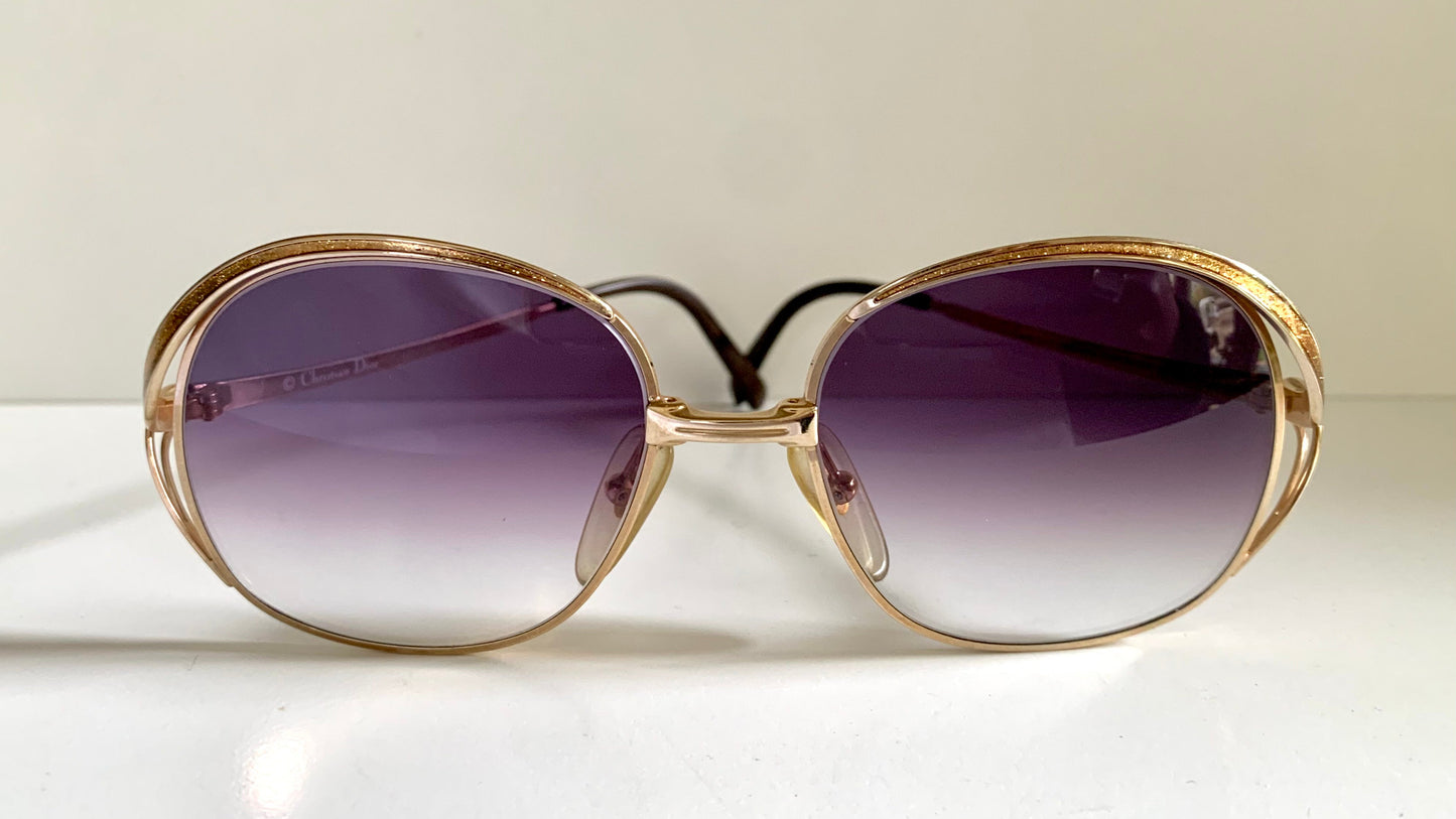 Christian Dior 80s sunglasses - 2145 glitter frames