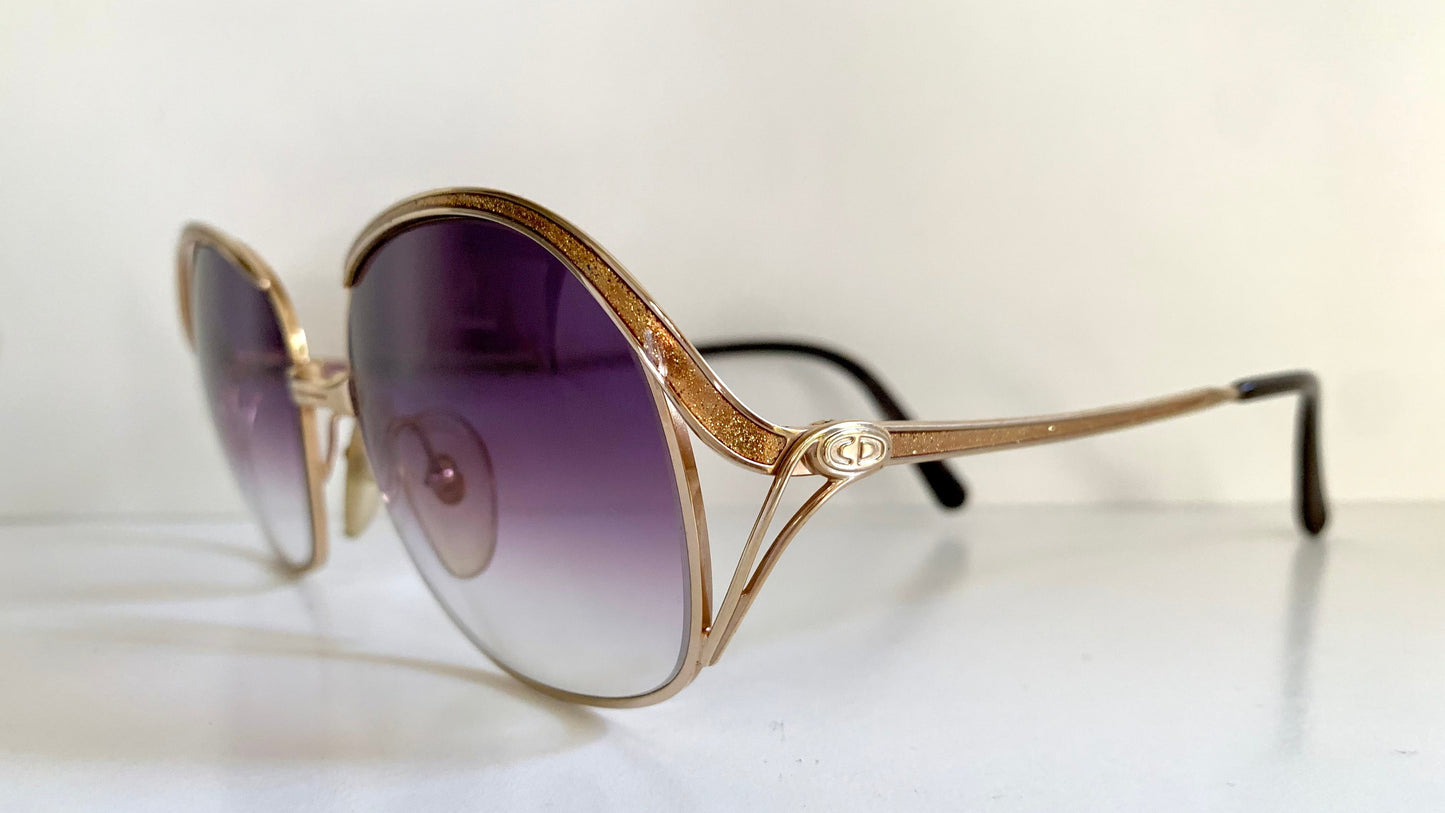 Christian Dior 80s sunglasses - 2145 glitter frames