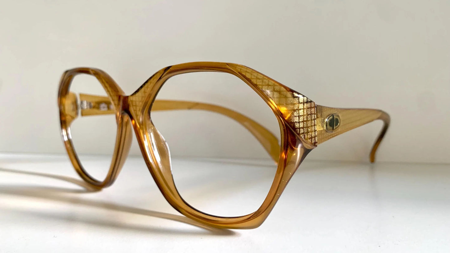 Christian Dior Vintage glasses - 2178 yellow acetate 80s frames