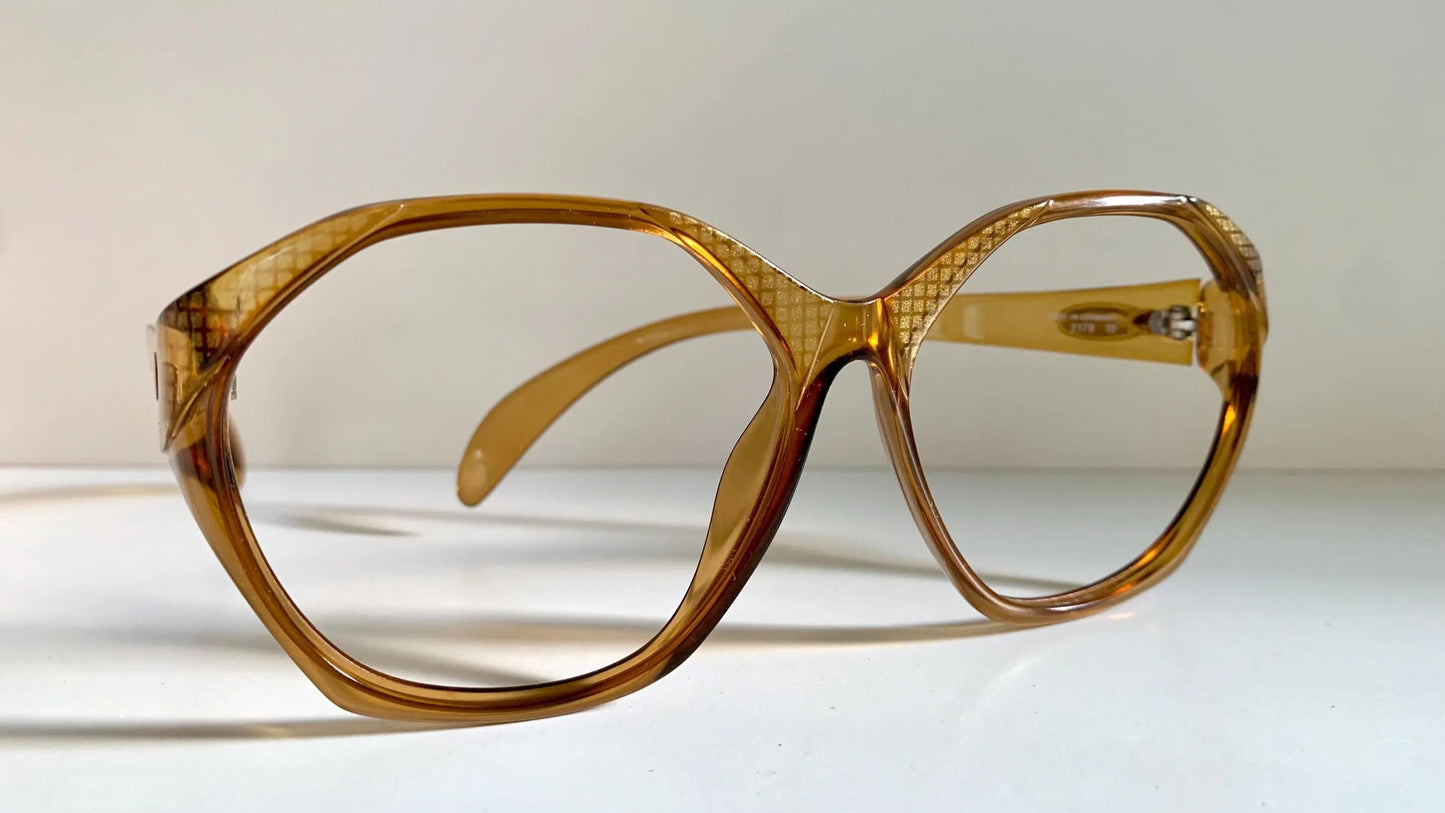 Christian Dior Vintage glasses - 2178 yellow acetate 80s frames