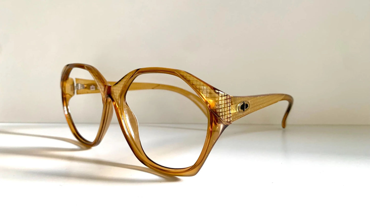 Christian Dior Vintage glasses - 2178 yellow acetate 80s frames
