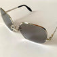 Silhouette 70s XL oversized sunglasses - 833 silver frames