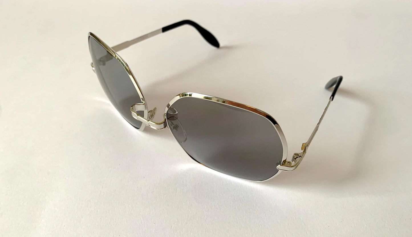 Silhouette 70s XL oversized sunglasses - 833 silver frames